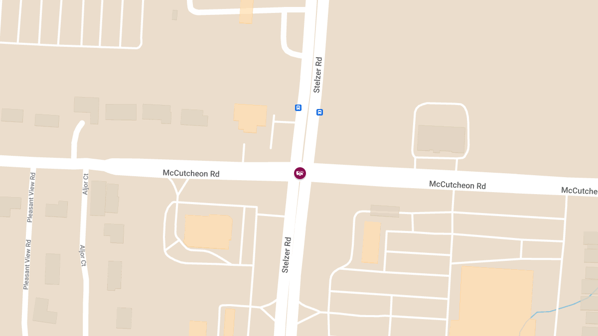 Vehicle Collision with Injuries at McCutcheon Rd & Stelzer Rd