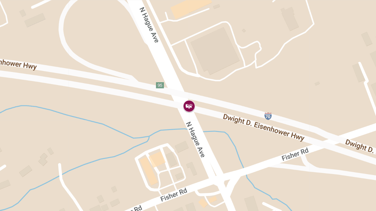 Vehicle Collision with Injuries at N Hague Ave & I-70 E