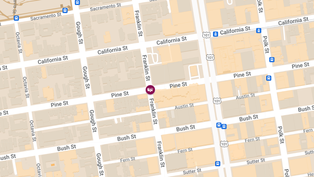 Vehicle Collision with Injuries at Pine St & Franklin St