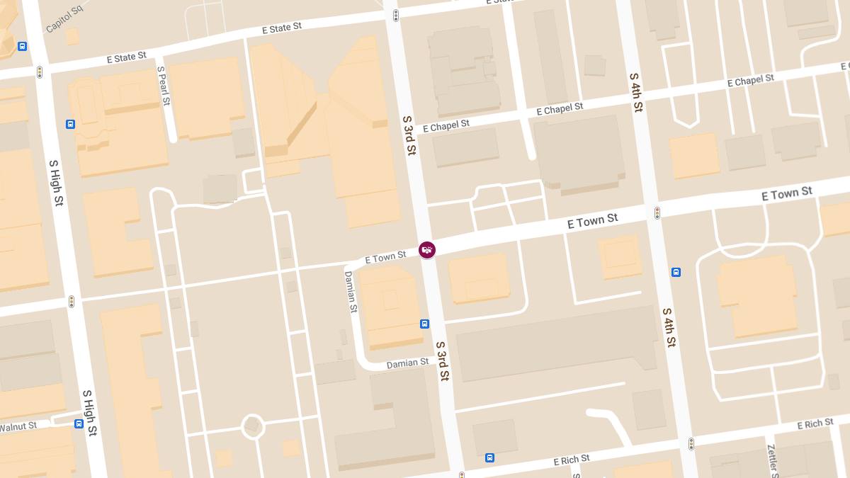 Vehicle Collision with Injuries at S 3rd St & E Town St