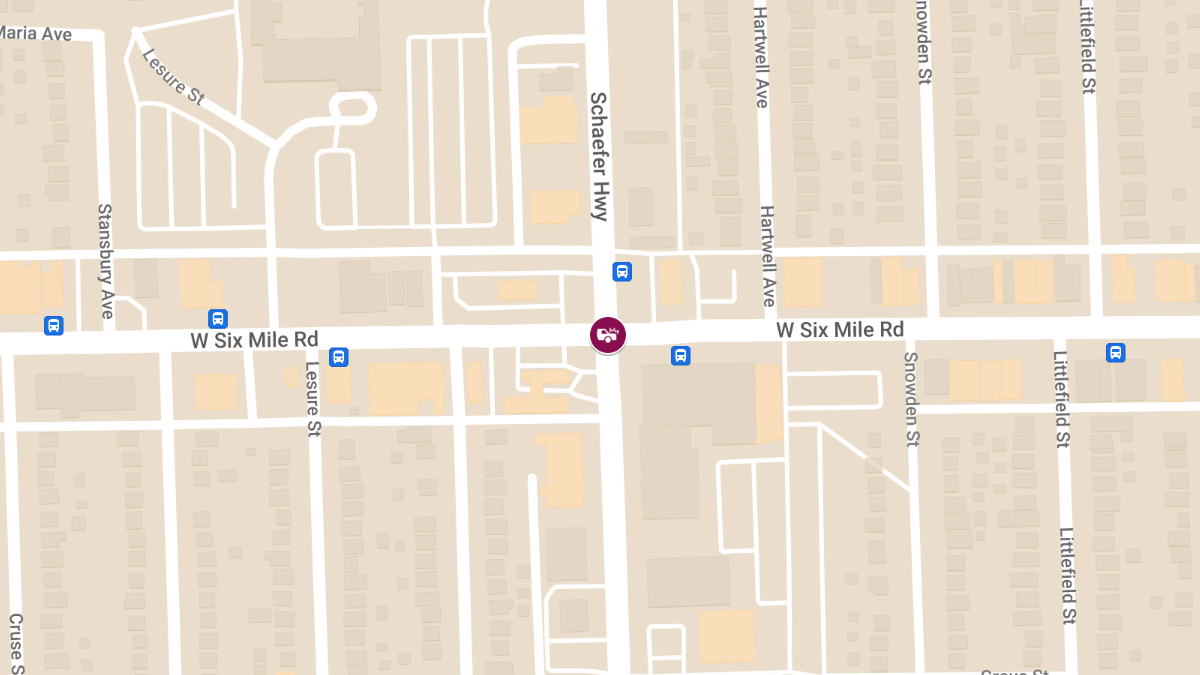 Vehicle Collision with Injuries at Schaefer Hwy & W McNichols Rd