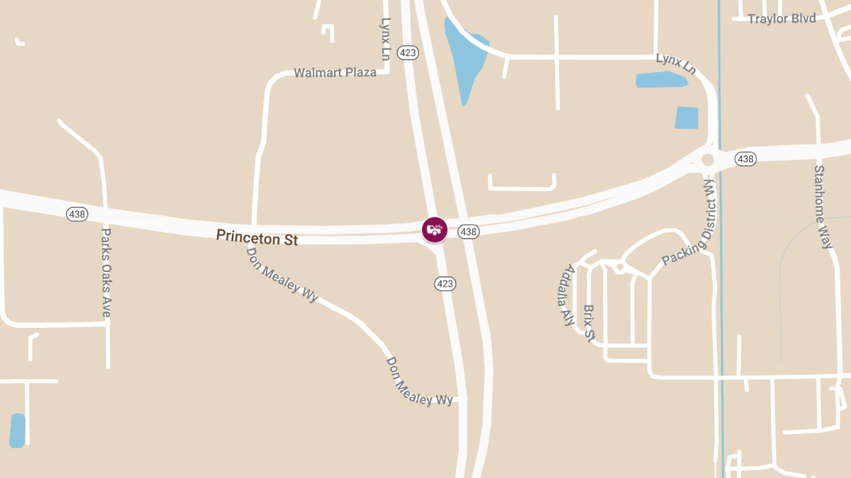 Vehicle Collision with Injuries at W Princeton St & N John Young Pkwy