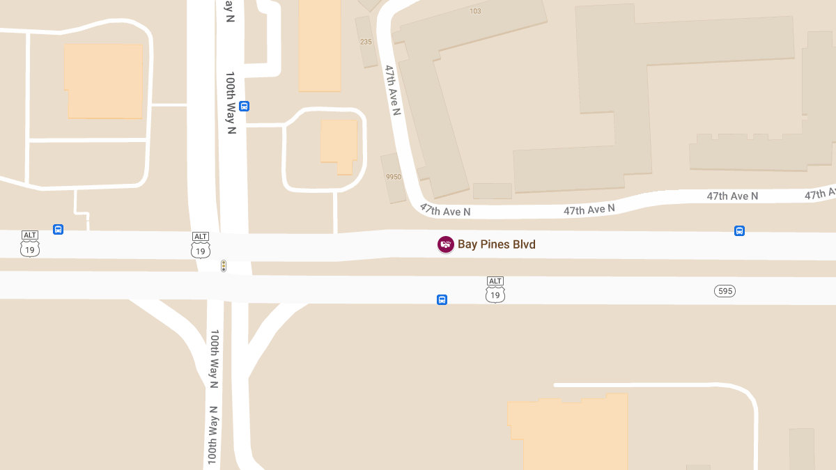 Vehicle Collision with Injuries on Bay Pines Blvd