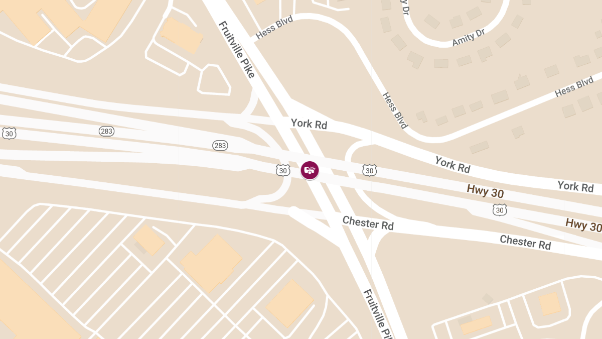 Vehicle Collision with Injuries on Fruitville Pike at Rte 30 W