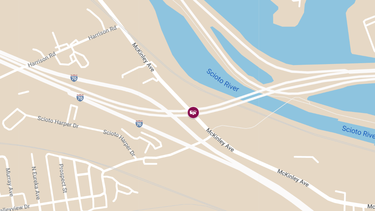 Vehicle Collision with Injuries on I-670W at I-70W