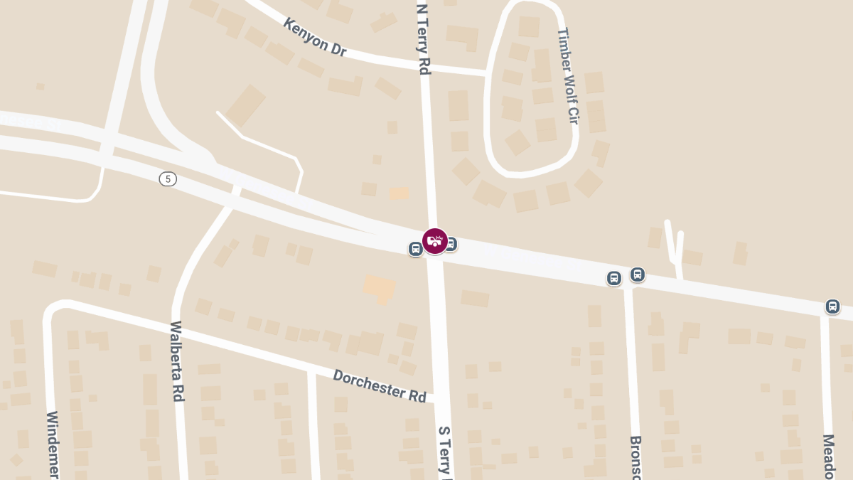 Vehicle Collision with Injuries on Route 5 at Terry Rd