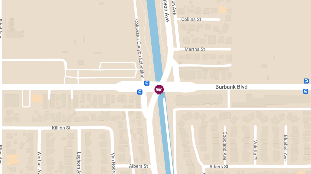 Vehicle Crash With Injuries at Coldwater Canyon Ave & Burbank Blvd