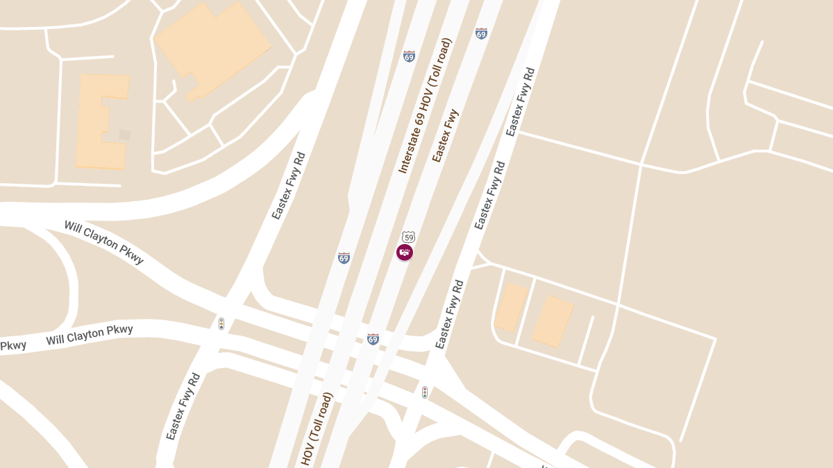 Vehicle Crash With Injuries at US Highway 59 S & Exit 126B