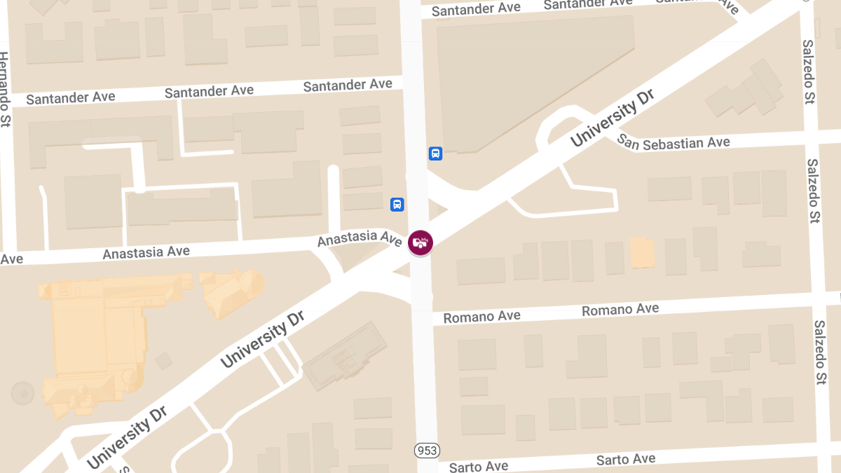 Vehicle Crash With Injuries at University Dr & S Le Jeune Rd
