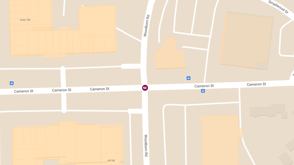 Vehicle Crash With Injuries at Woodburn Rd & Cameron St