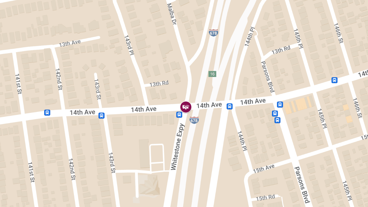 Vehicle Crash With Injuries on Whitestone Expressway at 14th Ave