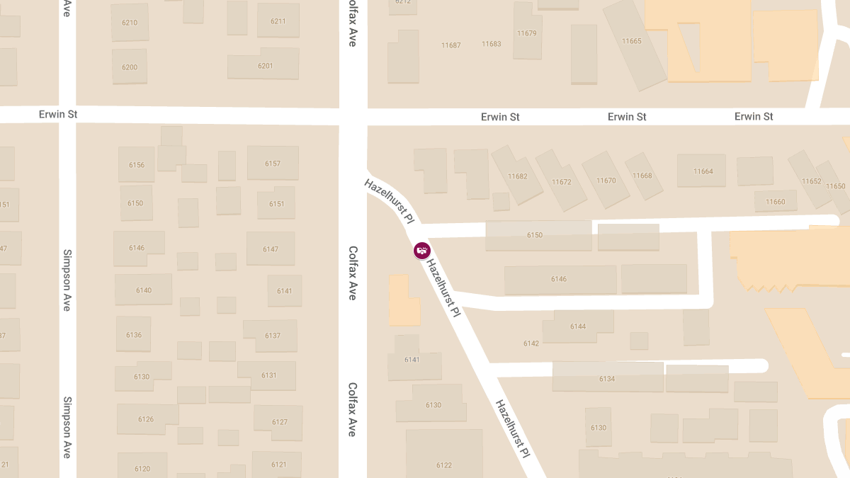 Vehicle Crash at 6056 Hazelhurst Pl Causes Injuries