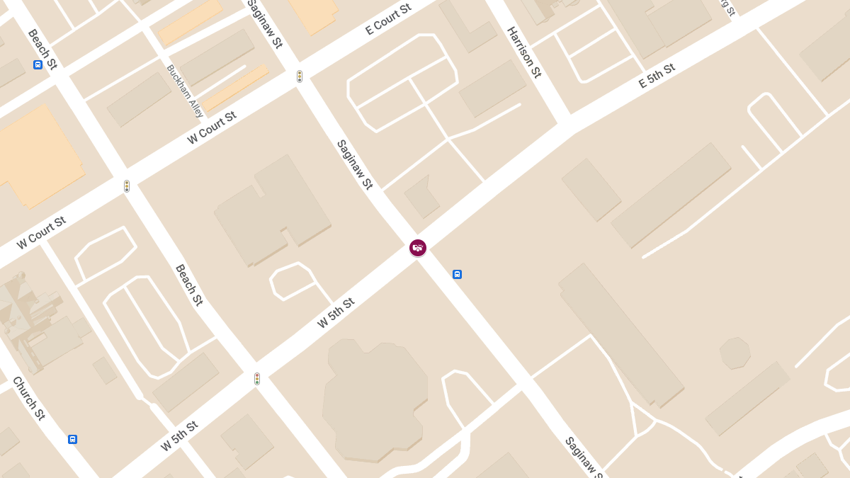 Vehicle Crash at E Fifth St & S Saginaw St