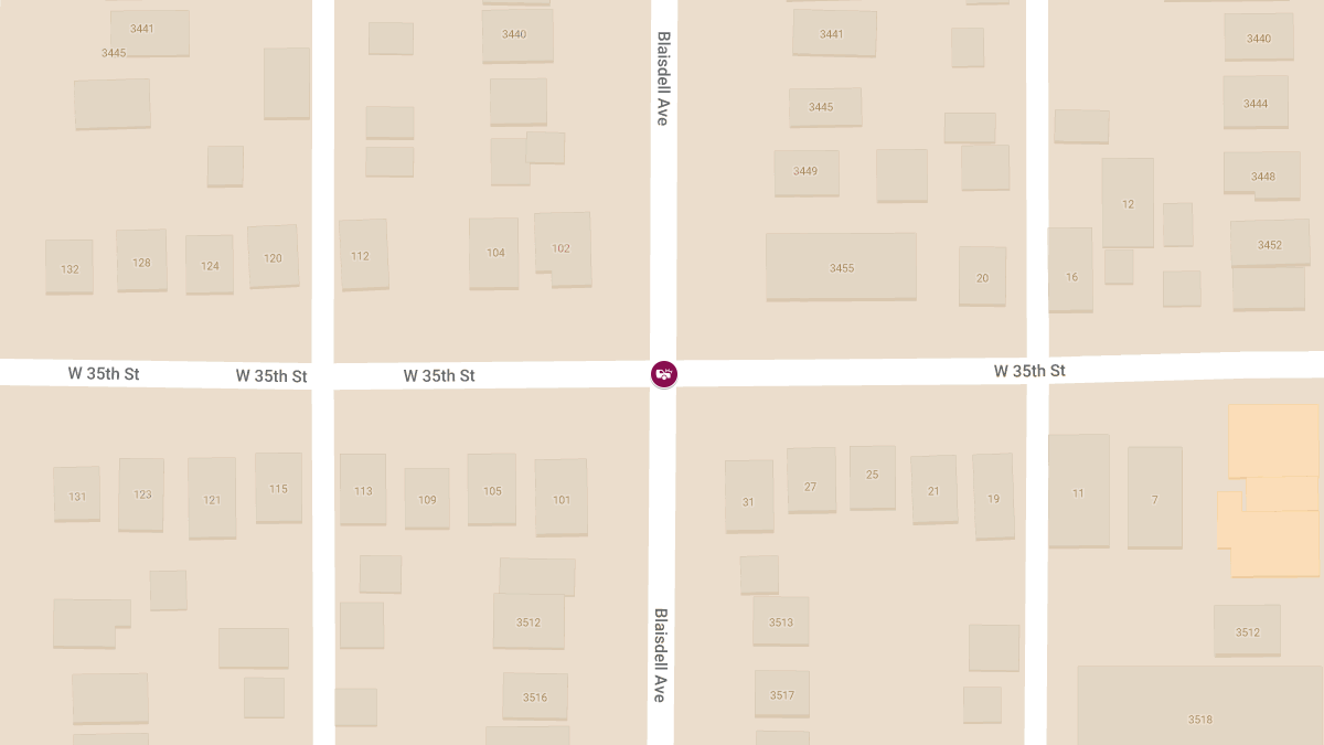 Vehicle Crash with Injuries at 35th St W & Blaisdell Ave