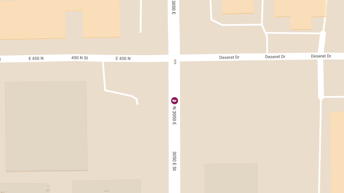 Vehicle Crash with Injuries at 450 N 3050 E