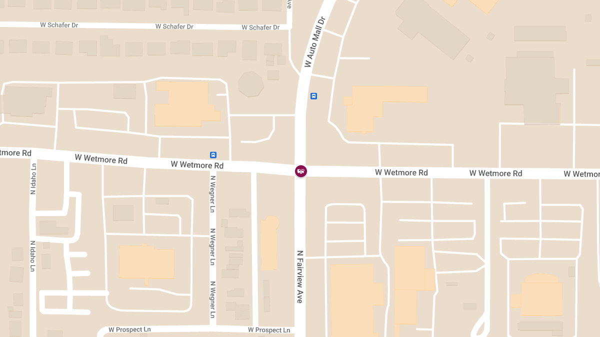 Vehicle Crash with Injuries at Auto Mall Dr & Wetmore Rd