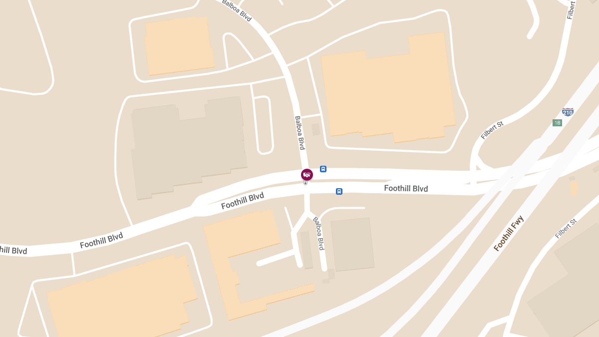 Vehicle Crash with Injuries at Foothill Blvd & Balboa Blvd