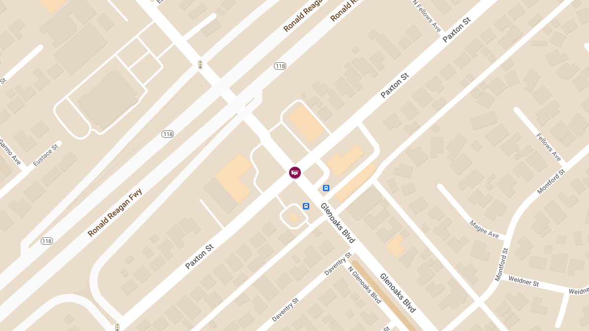 Vehicle Crash with Injuries at Glenoaks Blvd & Paxton St