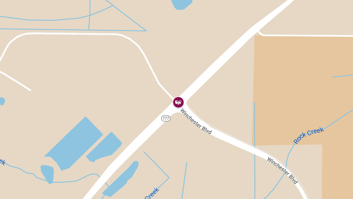 Vehicle Crash with Injuries at S River Rd & Winchester Blvd