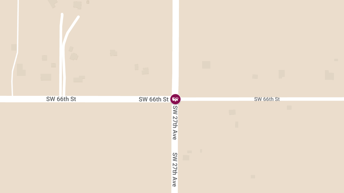 Vehicle Crash with Injuries at SW 27th Ave & SW 66th St