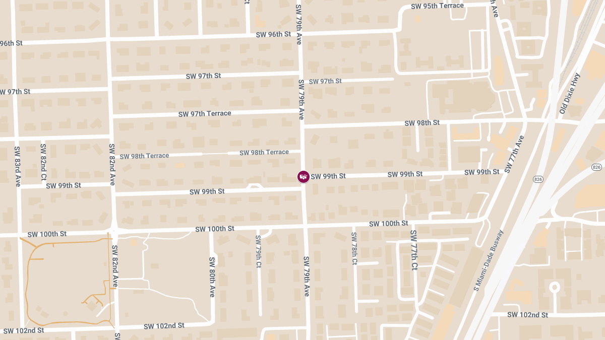 Vehicle Crash with Injuries at SW 79th Ave & SW 99th St