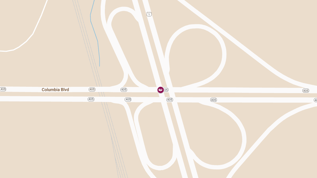 Vehicle Crash with Injuries at US-1 x Columbia Blvd
