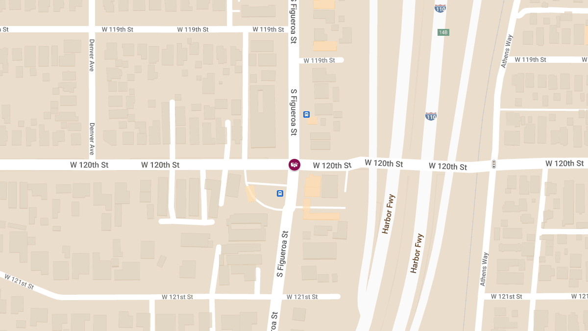 Vehicle Crash with Injuries at W 120th St & S Figueroa St