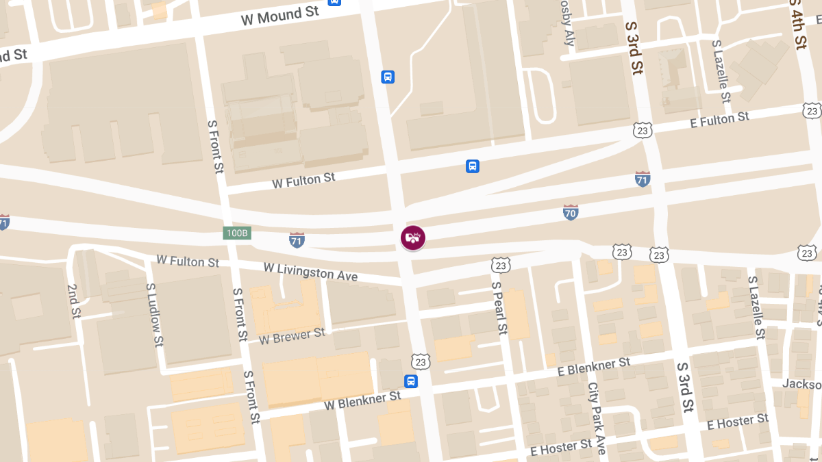 Vehicle Crash with Injuries on I-70 W at S High St