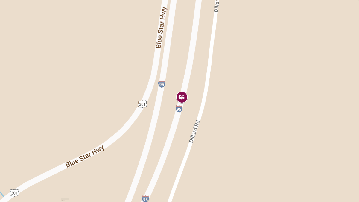 Vehicle Crash with Injuries on I-95 SB at MM380