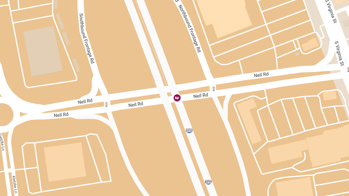 Vehicle Crash with Injuries on IR-580 S at Neil Rd