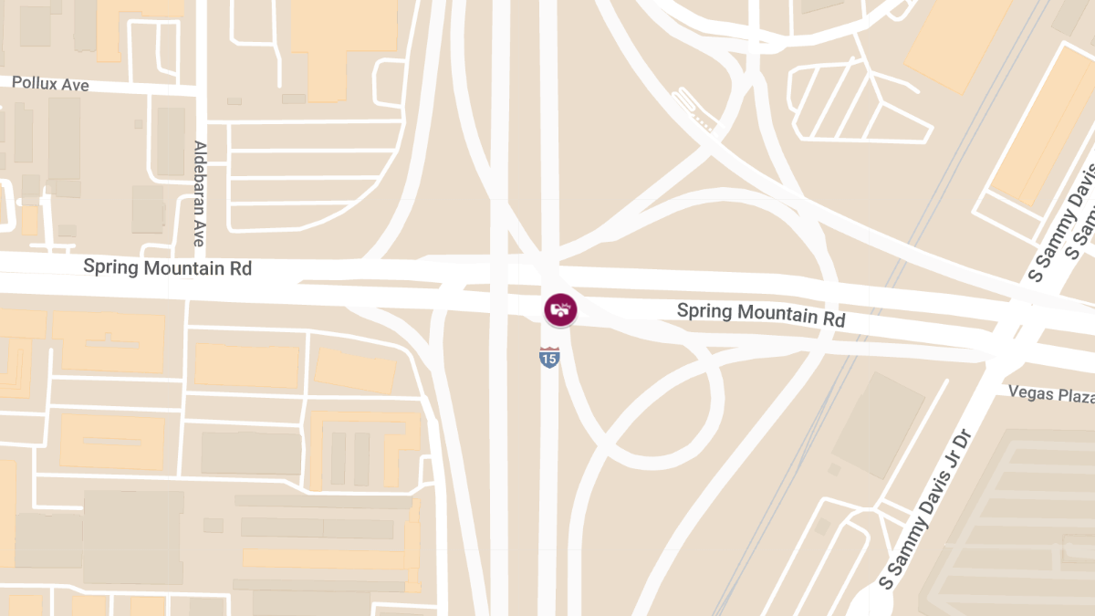 Vehicle Crash with Injuries on Spring Mountain Rd & I-15 NB Ramp