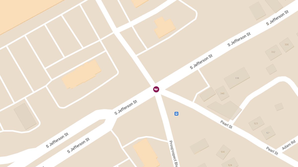 Vehicle Fire with Injury at S Jefferson St & Pearl St