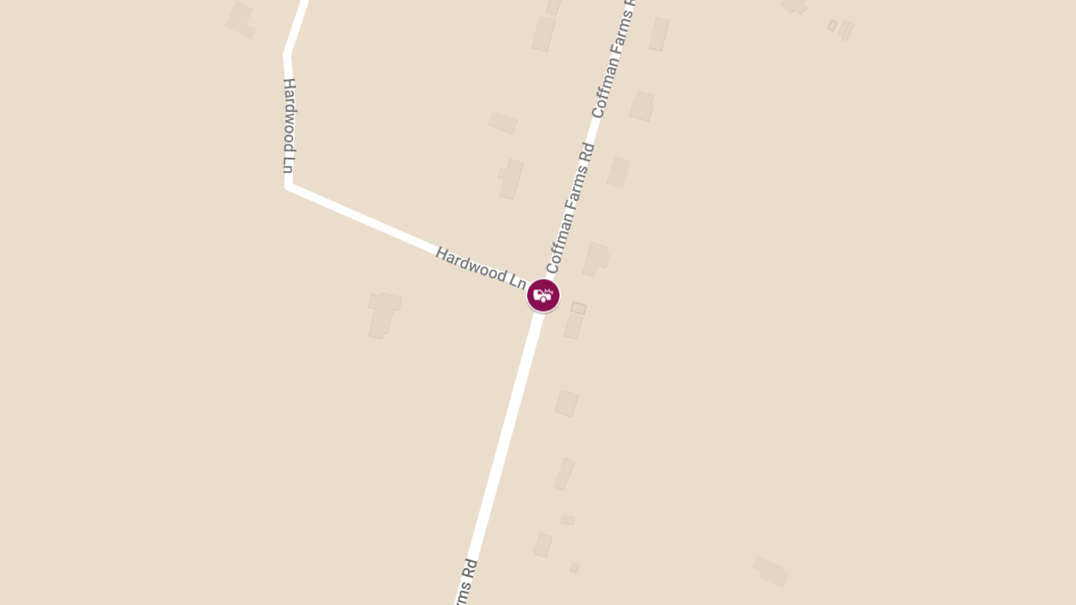 Vehicle Rollover Crash with Injuries on Coffman Farms Rd