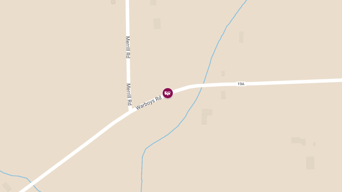 Vehicle Rollover Crash with Injury on Warboys Rd