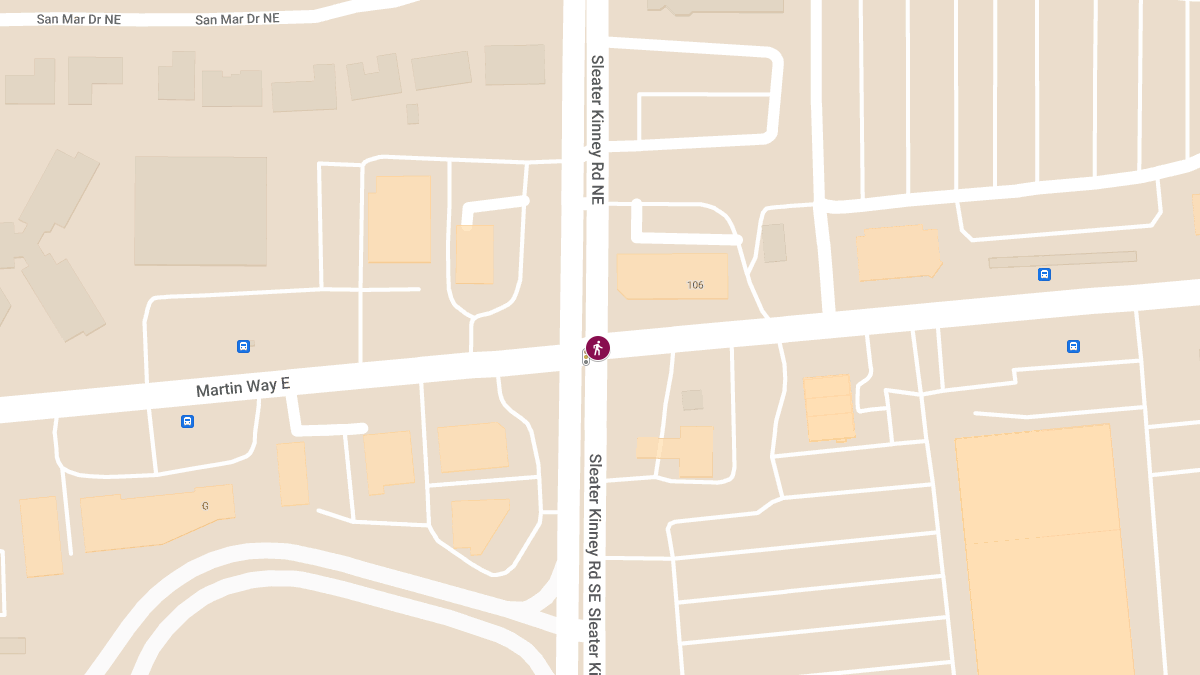 Vehicle vs. Pedestrian Crash Reported on Martin Way E at Sleater Kinney Rd NE