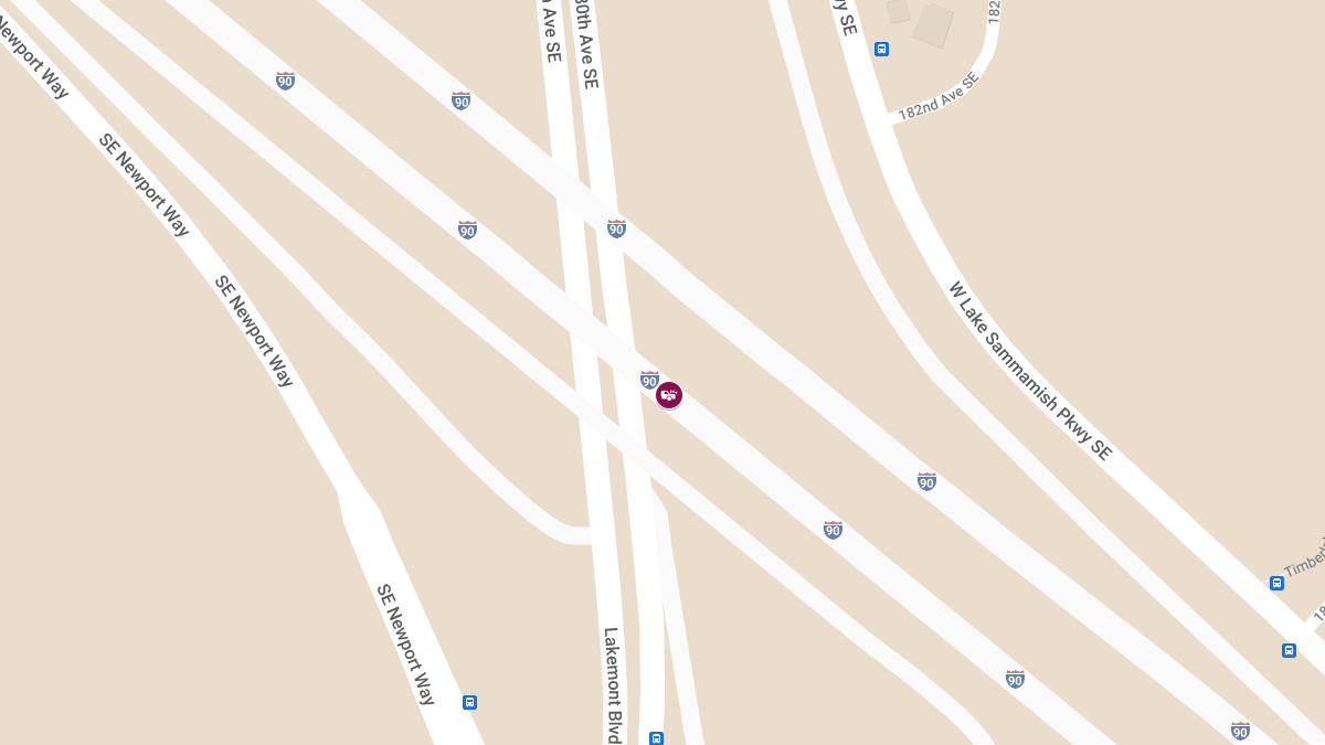 WSP Trooper Stops Wrong-Way Driver on I-90 Near West Lake Sammamish Pkwy, Injuries Reported