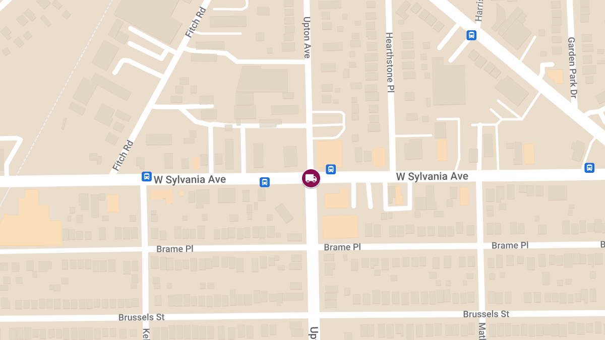 White Truck and SUV Block Intersection After Crash With Injuries at Upton Ave & W Sylvania Ave