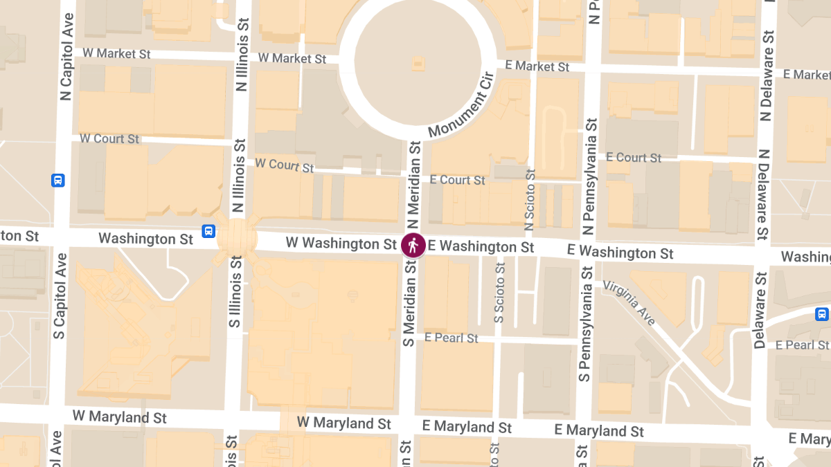 Woman Injured in Pedestrian Accident at E Washington St & S Meridian St