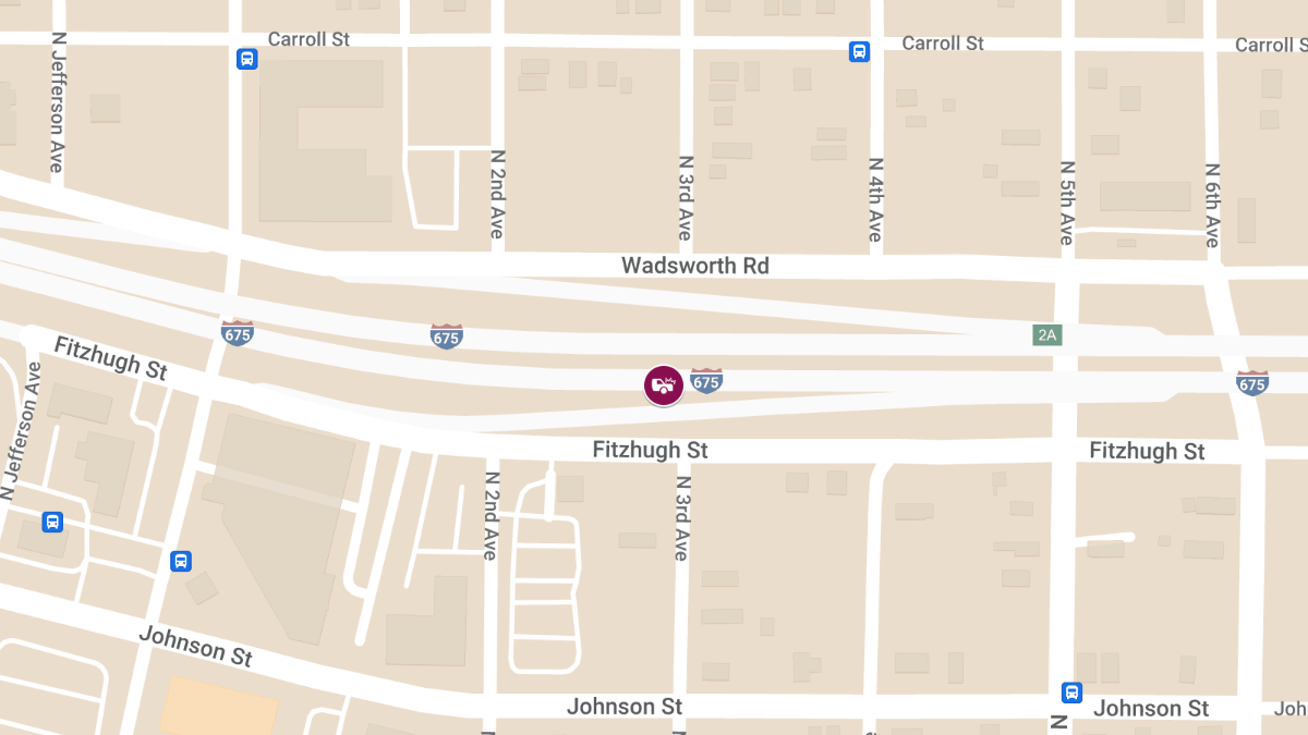 Wrong-Way Collision with Heavy Damage on SB I-675 Near Mile Marker 1 Causes Injuries