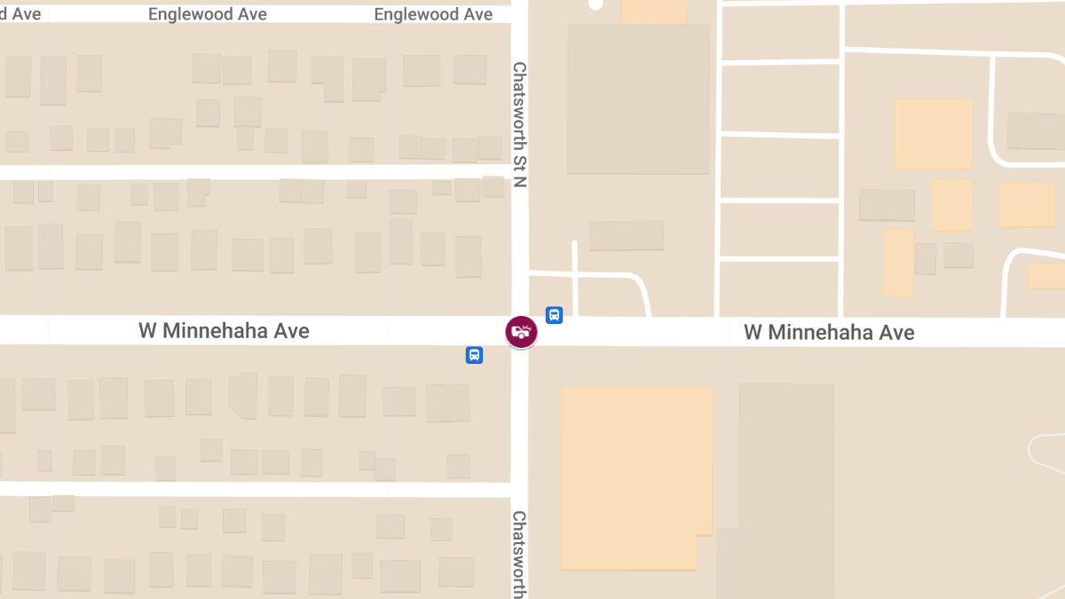 Three Injured in Two-Car Crash at Chatsworth St N & Minnehaha Ave W