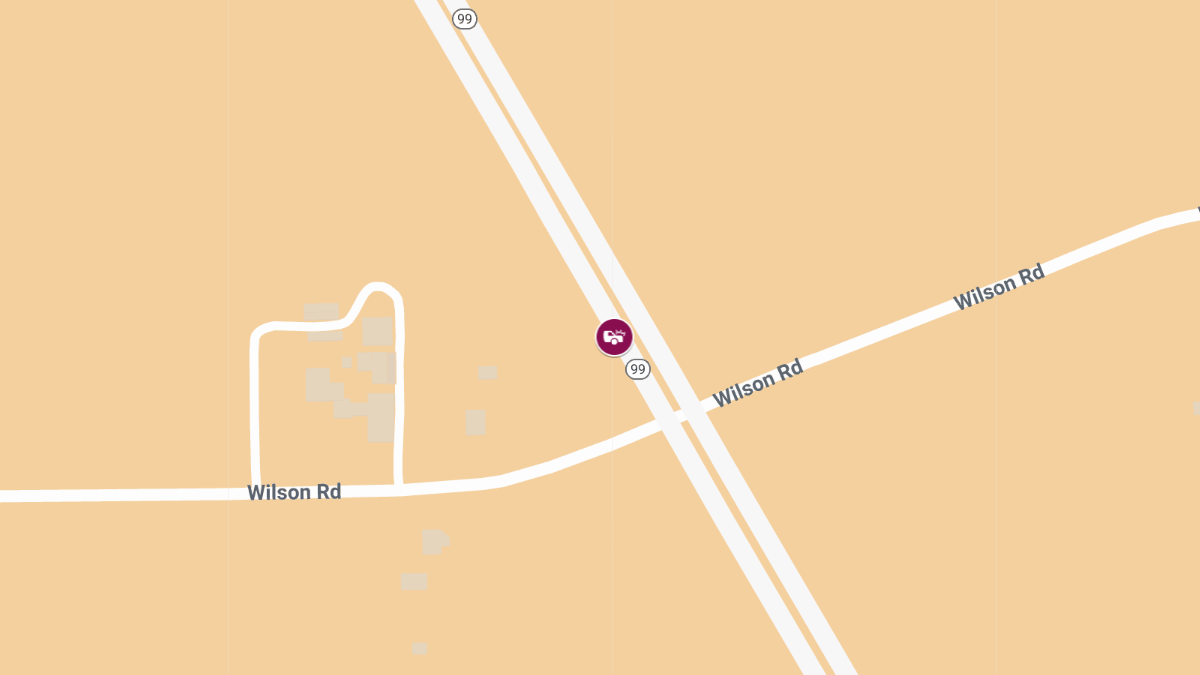 1 Injured in Car Crash on Hwy 99 Near Wilson Rd