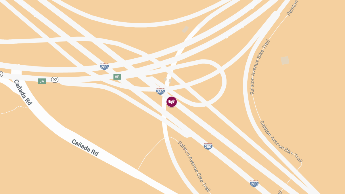 1 Injured in Car Crash on I-280 Under SR-92