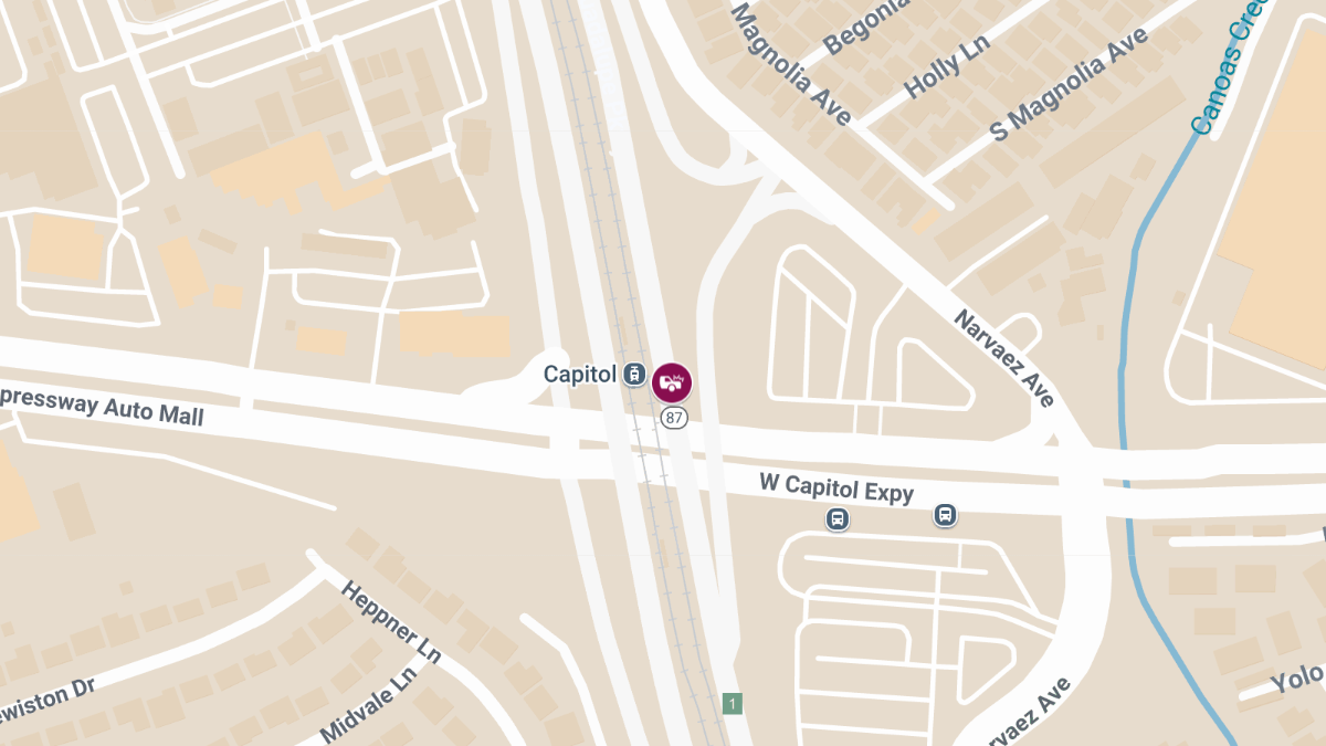 1 Injured in Crash on SB State Route 87 Near W Capitol Expy