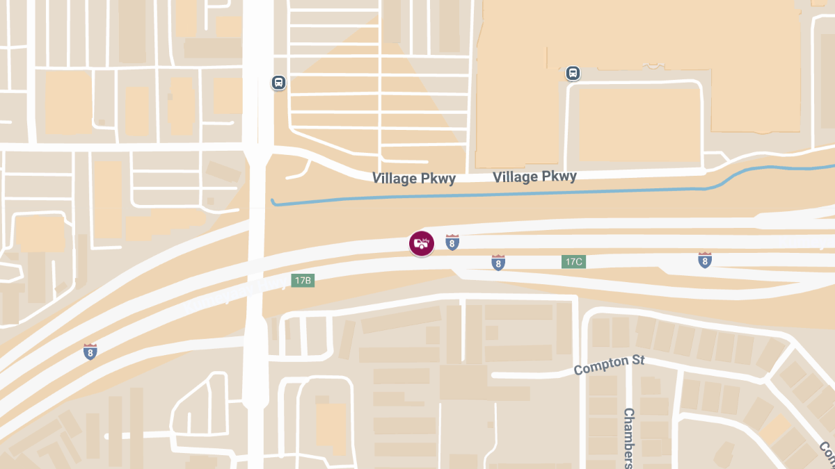 1 Injured in Multi-Vehicle Crash on I-8 Near Johnson Ave
