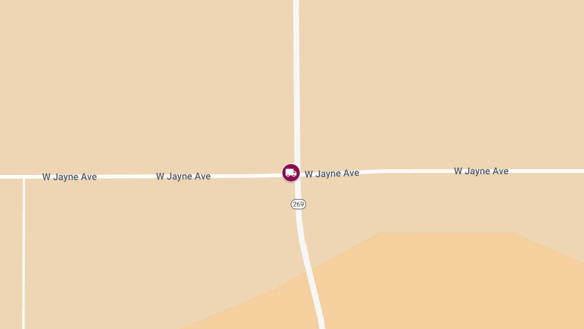 2 Injured in Semi-Truck and Van Crash on SR-269 at W Jayne Ave