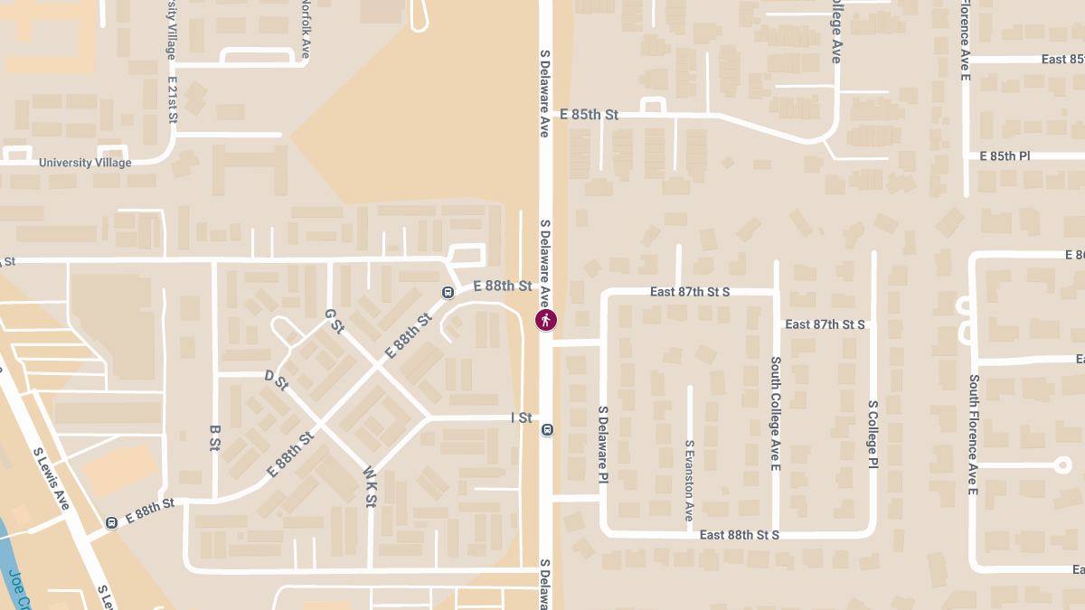 67-Year-Old Pedestrian Killed in Crash on E 88th St & S Delaware Ave
