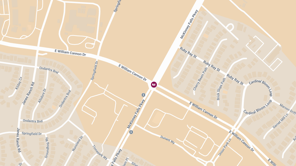 Accident With Injuries at McKinney Falls Pkwy & E William Cannon Dr