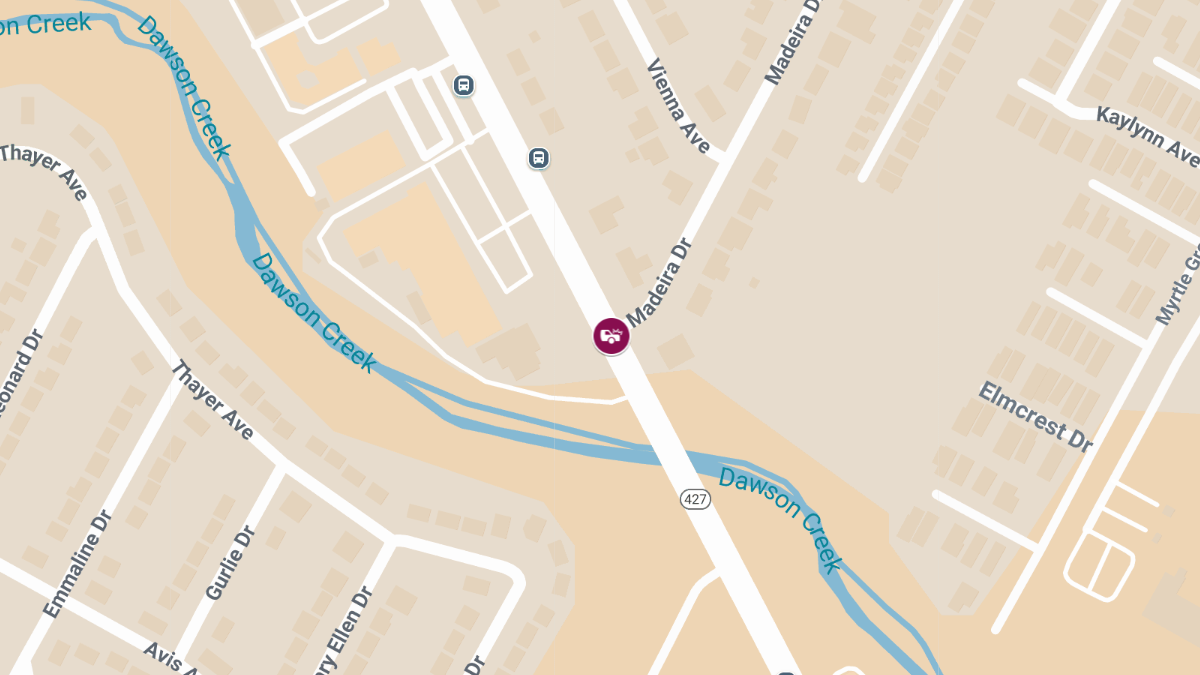 Accident With Injury on Perkins Rd at Madeira Dr