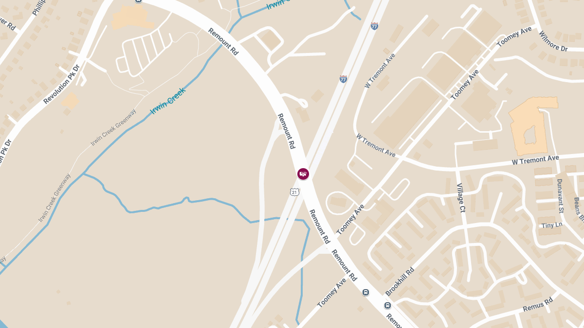 Accident at Remount Rd & S I-77 Exit 8 Causes Injuries