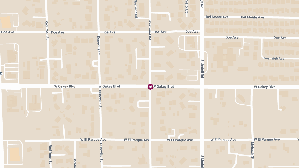 Accident at W Oakey Blvd & Westwind Rd Causes Injuries